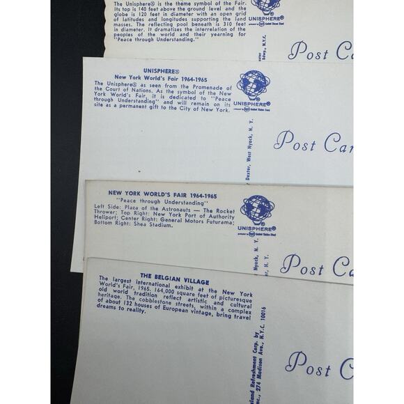 10 Vintage New York Postcard Lot 1964 NY New York World’s Fair Kodak Sphere-11 - Picture 7 of 11